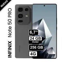 INFINIX - Celular Note 50 PRO 256GB 12GB + 12GB Ram Negro