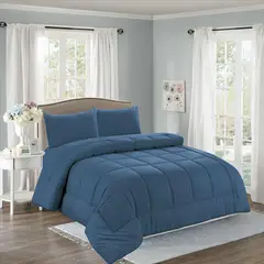 CASATEX - Edredón acolchado 2 plazas + Juego de sábanas 100% Algodón