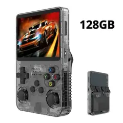 OEM - Juego R36S Portatil 128GB 3500mAh Negro