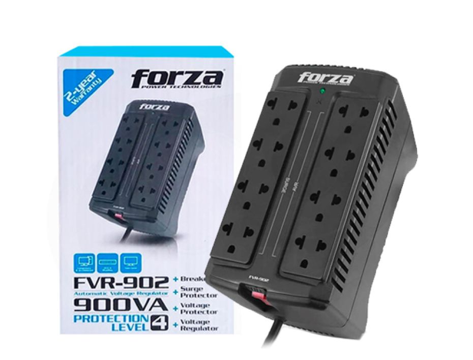 Estabilizador 8 tomas Forza 900VA (FVR-902)
