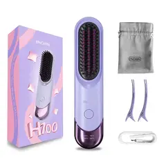 ENCHEN - Peine alisador de cabello H100 - Purpura