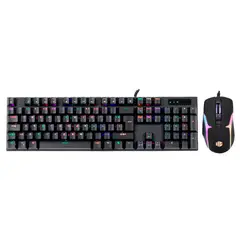 HALION - KIT GAMING DAMON HA-863C BLACK TECLADO + MOUSE SWITCH RED RGB