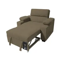 BARAKA HOME - Sofá Cama Baltimore 1 Plz - Beige Oscuro