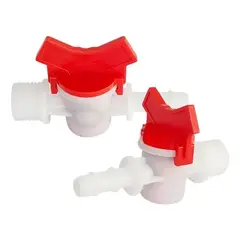 GENERICO - PACK X6 LLAVE DE PASO CON ROSCA PARA MANGUERA 8MM