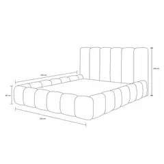 BARAKA HOME - Dormitorio Premium Nube 1 Plz - Negro