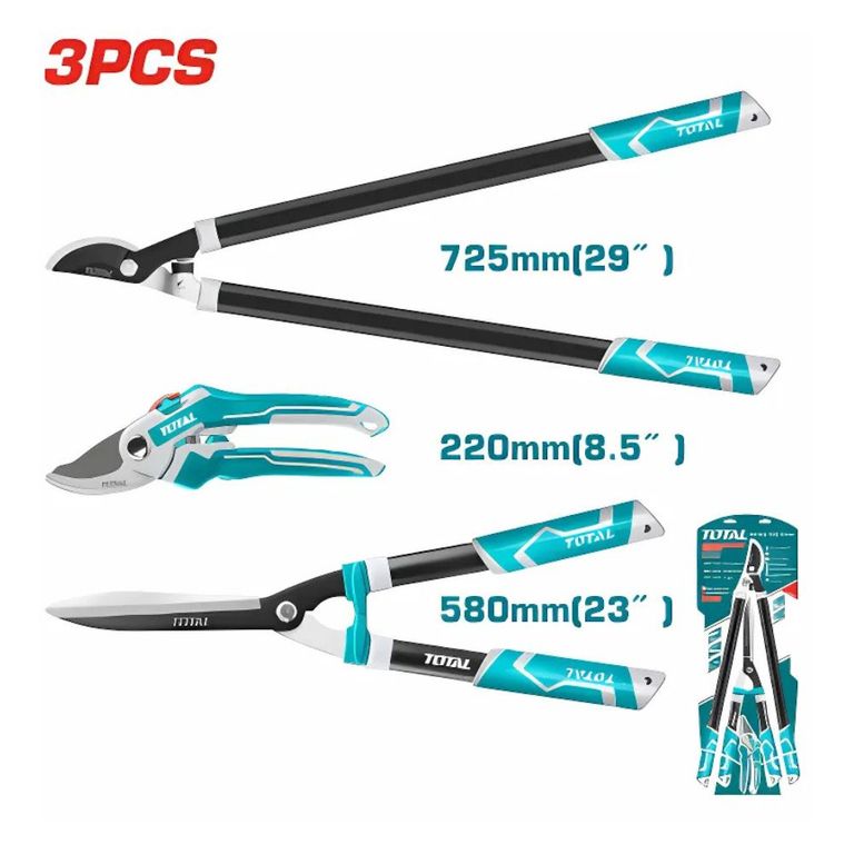 Set de Tijeras Agricola para Jardineria Total - THT1576033