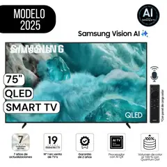 SAMSUNG - Televisor 75" Pulg. QLED QN75Q7FAAGXPE Vision Ai Smart Tv Modelo 2025