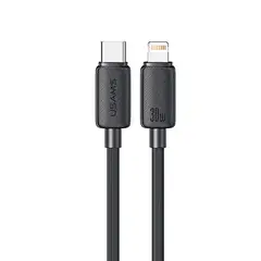 USAMS - Cable Celular rápido USAMS iphone a Type-C 30W 1m Negro KY