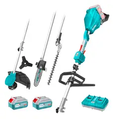 Total Tools - Desmalezadora Multifuncional 40v + Batería y Cargador Total