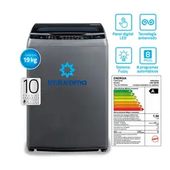INDURAMA - Lavadora Automática LRI-19CRI Croma 19 Kg