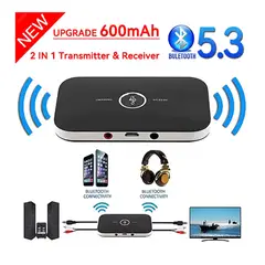 GENERICO - Receptor y transmisor de Audio B6 2 en 1 Bluetooth 5,3,conector 3,5mm