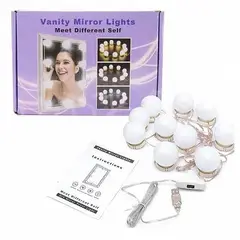 OEM - Focos para Espejo Tocador Led 10 Bombillas