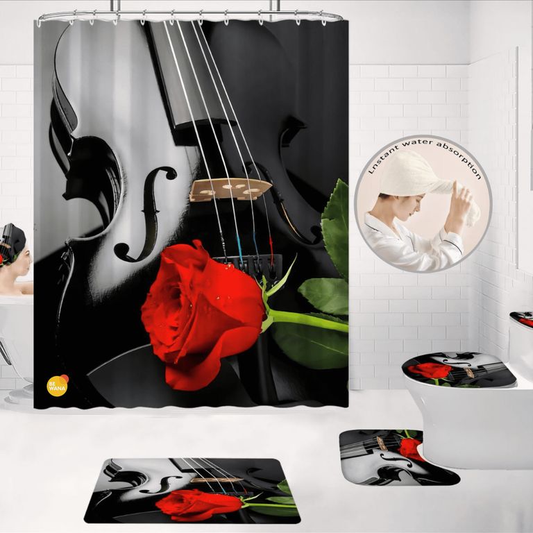 Juego De Baño Lujoso De 8 Piezas Decorativas