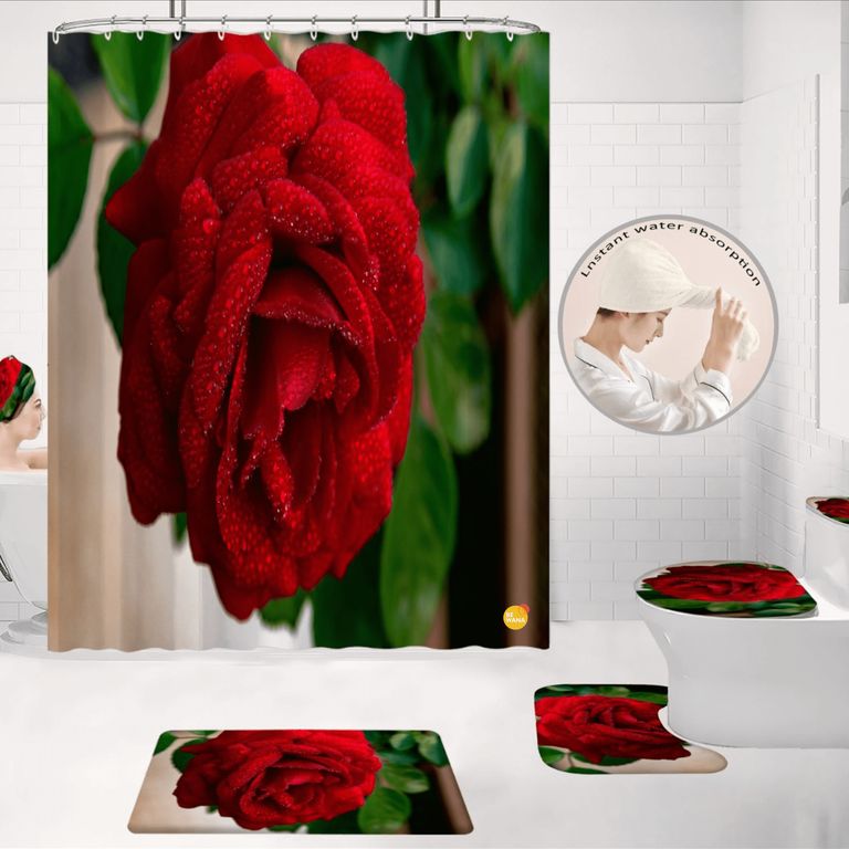 Juego De Baño Lujoso De 8 Piezas Decorativas