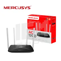 MERCUSYS - Router Inalámbrico Banda Dual AC1200 TP-Link Negro WiFi Rápido y Estable