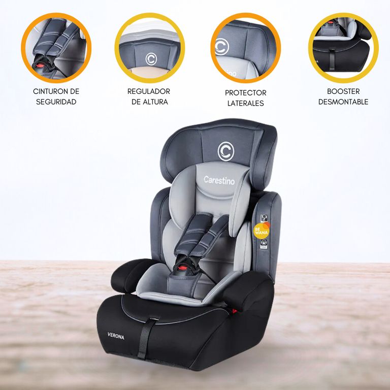 Silla de Auto para Bebé CARESTINO «VERONA» Gray