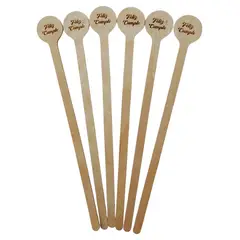 GENERICO - Palito Removedor de Bebidas Tragos y Cócteles Feliz Cumple 50 und