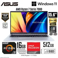 ASUS - Laptop Vivobook 15 M1502YA-NJ107 AMD Ryzen 7 7730U 16GB RAM 512GB SSD 15.6" FHD LED Backlit