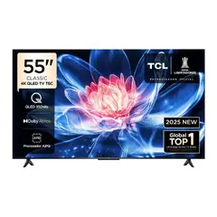 TCL - Televisor 55” QLED 4K 55T6C con Google TV – Modelo 2025