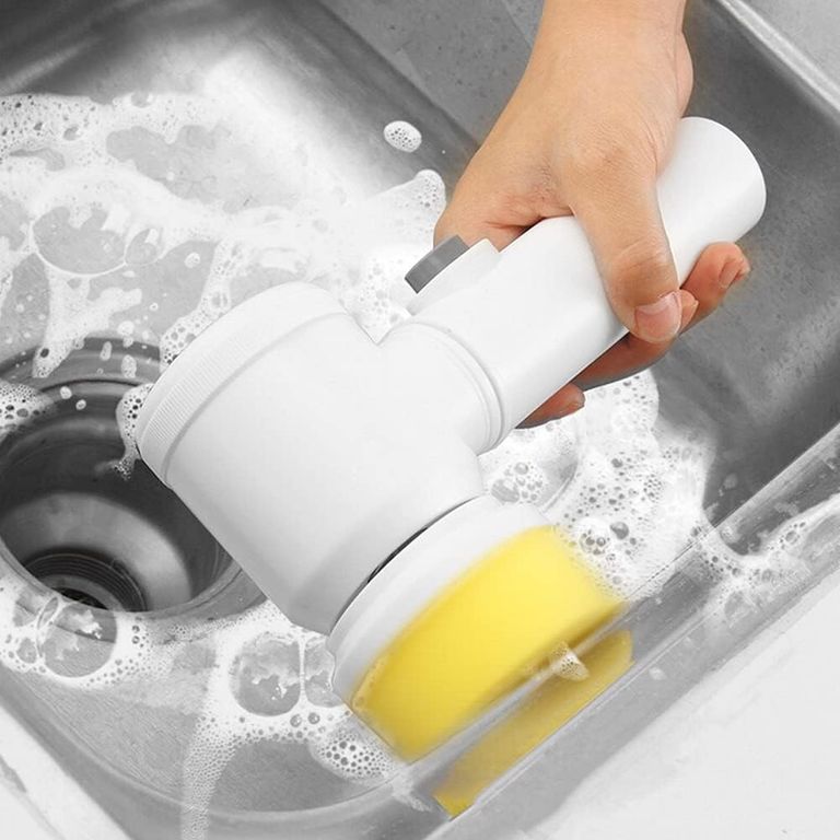 Limpiador de Cepillo Mágico Blanco Eléctrico 5 en 1 Giratorio