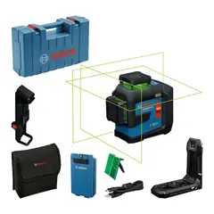 Bosch - Nivel Láser 360° 3 Líneas Verde 80 Metros 1 Bat 3.0 Ah Bosch GLL 80-33 G
