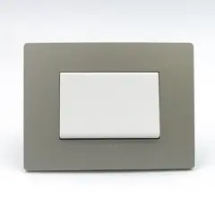 SINTHESI - CONMUTADOR DE 3 VIAS SIMPLE TECLON S33 PLACA ARENA Y DADO S22 BLANCO