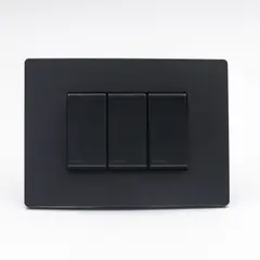 SINTHESI - CONMUTADOR DE 3 VIAS TRIPLE S33 PLACA CARBON Y DADOS S22 NOIR