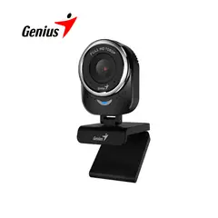 GENIUS - Webcam QCam 6000 – Full HD 1080p USB Negro para Videollamadas y Streaming