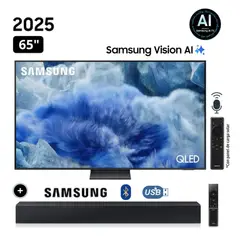 SAMSUNG - Televisor 65 QLED Q8F Vision Ai Smart Tv 2025 + Sound Bar C400