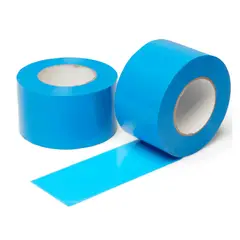 GENERICO - Cinta de embalaje de colores 200 Yardas Celeste - Pack 6