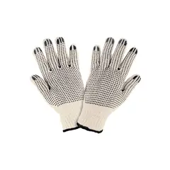PRETUL - Guantes de algodón con puntos PVC en palma y dorso Pretul 21830