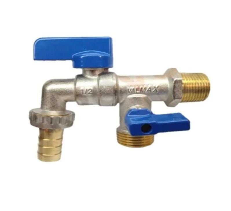 CAÑO PARA LAVADORA DOBLE SALIDA PESADO EN BRONCE VALMAX