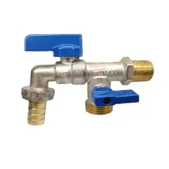 VALMAX - CAÑO PARA LAVANDERIA DOBLE SALIDA PESADO EN BRONCE