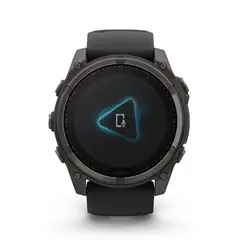 GARMIN - Smartwatch Garmin Fenix 8 51Mm Zafiro Solar Carbon Gris Titanio Running Deporte GPS Fitness