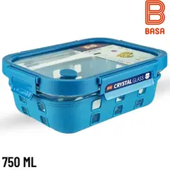 BASA - Taper Crystal Glass Cuadrado Con Funda Y Válvula 750 ML-