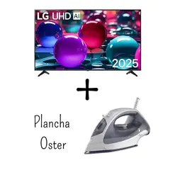 LG - Televisor 50 Pulgadas Con IA UHD 4K WebOS 50UA7300PSB + Plancha Oster GCSTBS3802 (COMBO)