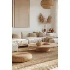 STIL NOVO - MESA DE CENTRO RONDA MADERA