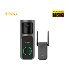 IMOU - Timbre IMOU Doorbell 2S Kit 2K Cámara Batería Detección Merodeo Alarma