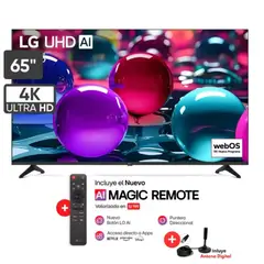 LG - Televisor Smart TV Led Uhd 65" 4K Thinq AI 65UA7300PSB 2025 + Antena Digital + Magic Remote