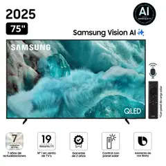 SAMSUNG - Televisor SAMSUNG QLED 75" Visión AI Smart TV QN75Q7FAAGXPE - 2025