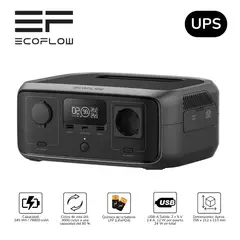 ECOFLOW - Estación de energía portátil River 3 (UPS) - Negro