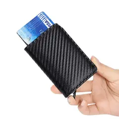 GENERICO - Billetera Compacta de Fibra de Carbono Ligera y Resistente