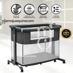 BABY - Cuna Corral Colecho de Lujo 2 en 1 «MIMI» de Lujo Black