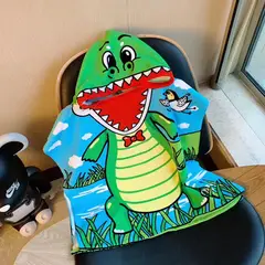 PIA COPELLO STORE - Toalla de Baño con Capucha - Dinosaurio