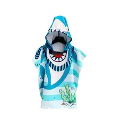 PIA COPELLO STORE - Toalla de Baño con Capucha - Tiburón Azul