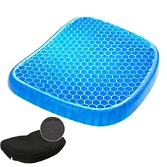 GENERICO - Cojin Ortopédico De Gel Para Sillas Auto Oficina + Funda