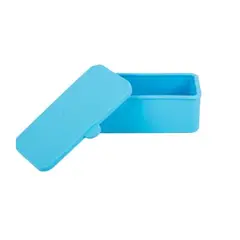 PIA COPELLO STORE - Táper Rectangular de Silicona - Celeste