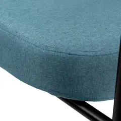 XION - Butaca Ergonómica Moderna Nirvana Para Sala y Descanso Tapiz Azul