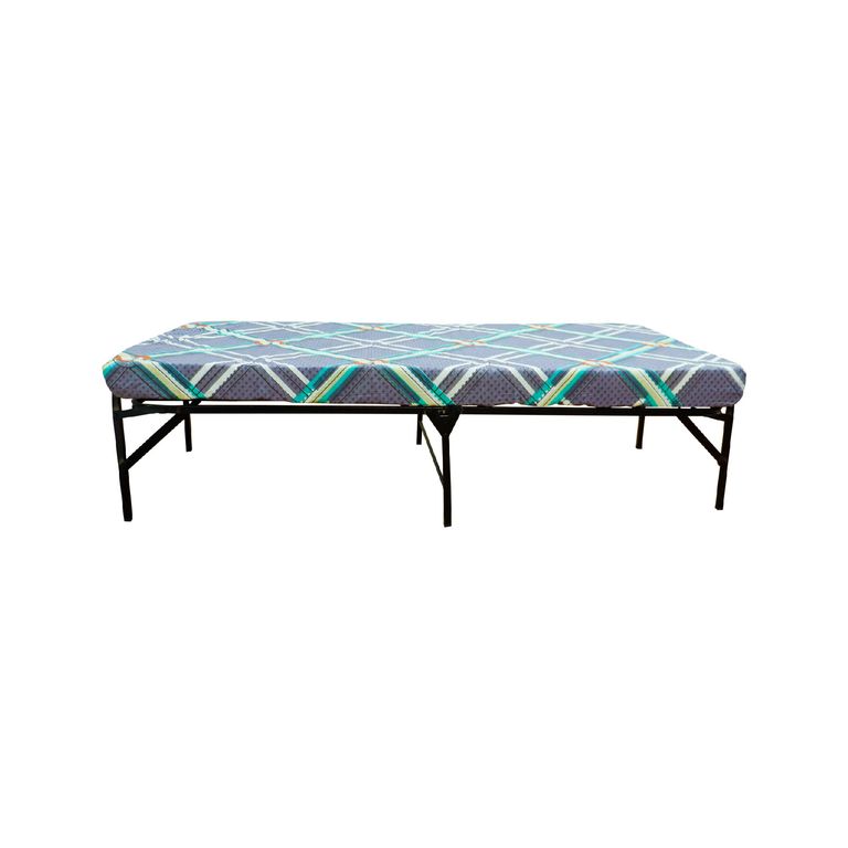 Cama plegable 15plz con colchón 4" + almohada