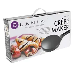 BLANIK - Crepera Electrica Antiadherente + Accesorio De Mezcla